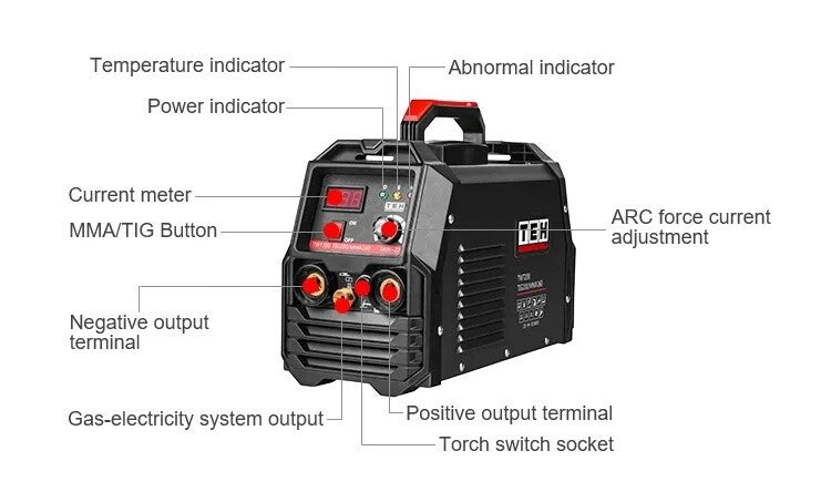 TIG MMA Inverter Welding Machines TWT200 Professional Portable Small Compact