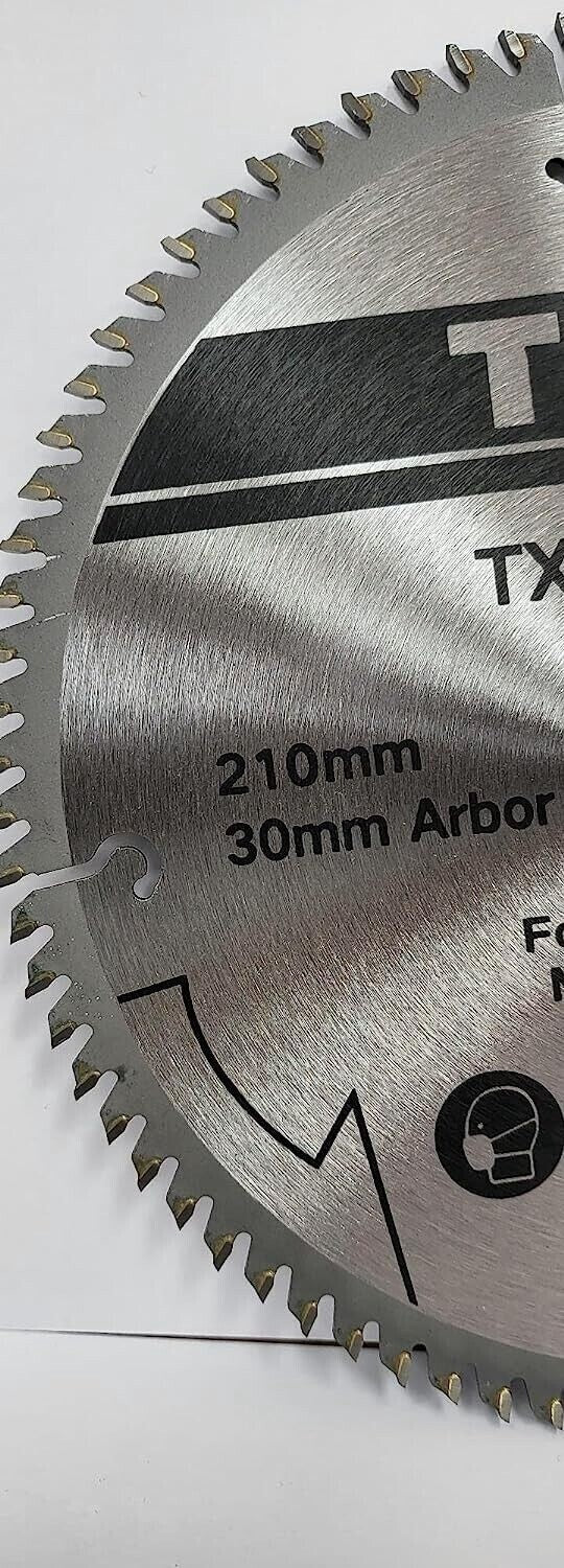 210mm x 80T TCT Circular Wood Blade fits Evolution / Bosch Rage Saws 30mm Bore